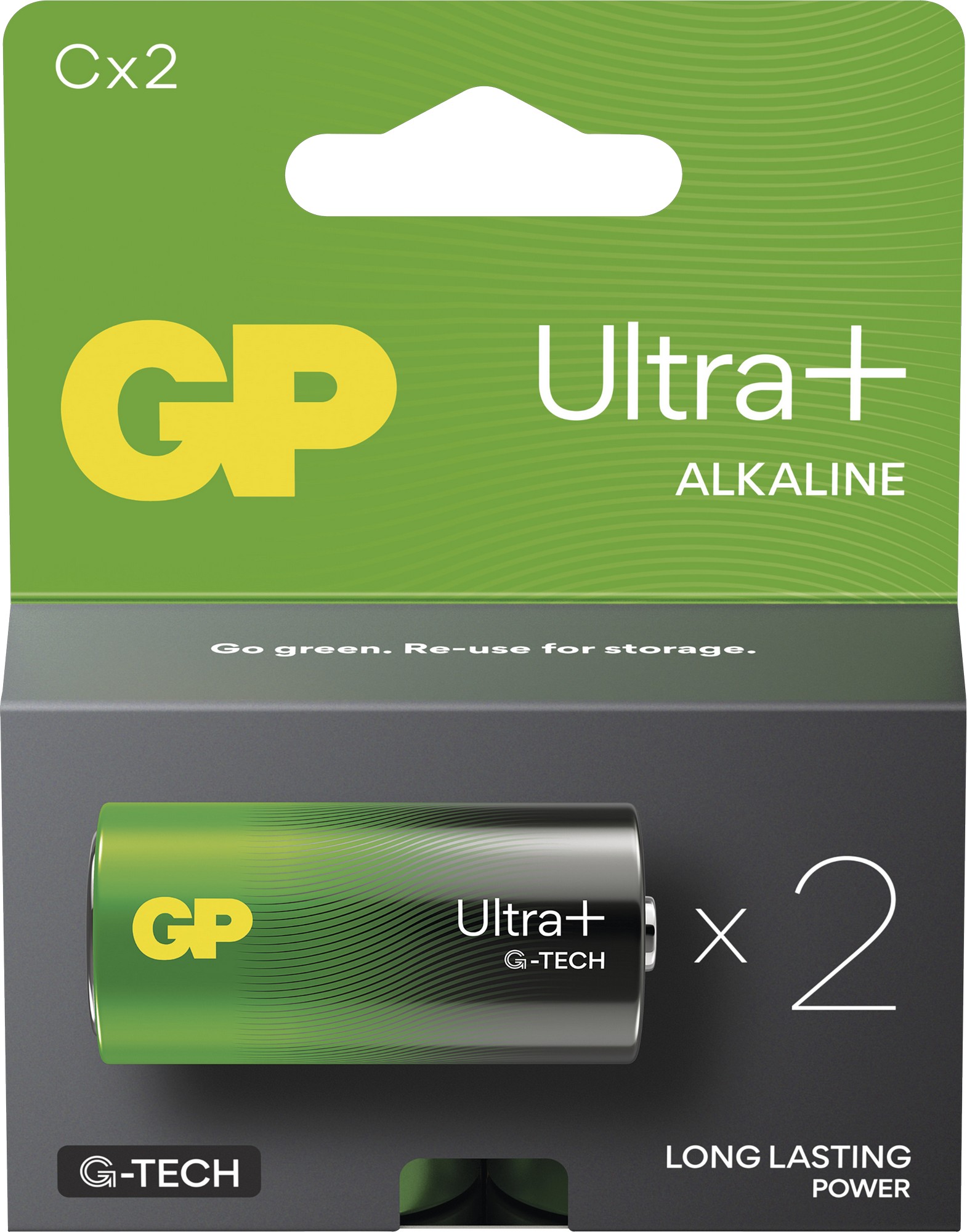 Baterie GP Ultra Plus Alkaline C 2 ks