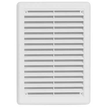 Mřížka větrací se sítí a krytkou HACO VM K 175×250 mm bílá
