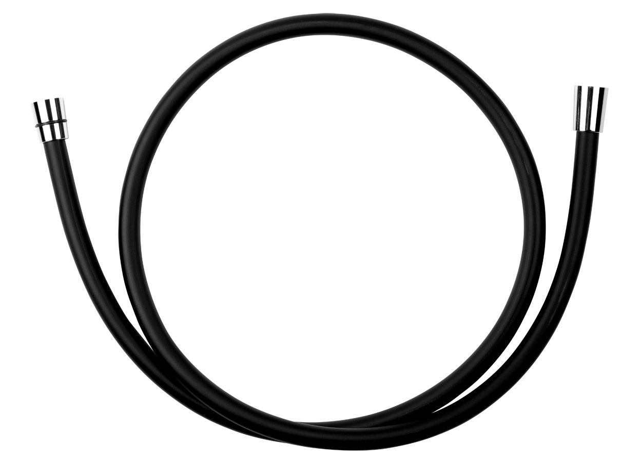 Hadice sprchová Novaservis BLACK/150,5 plastová 150 cm černá