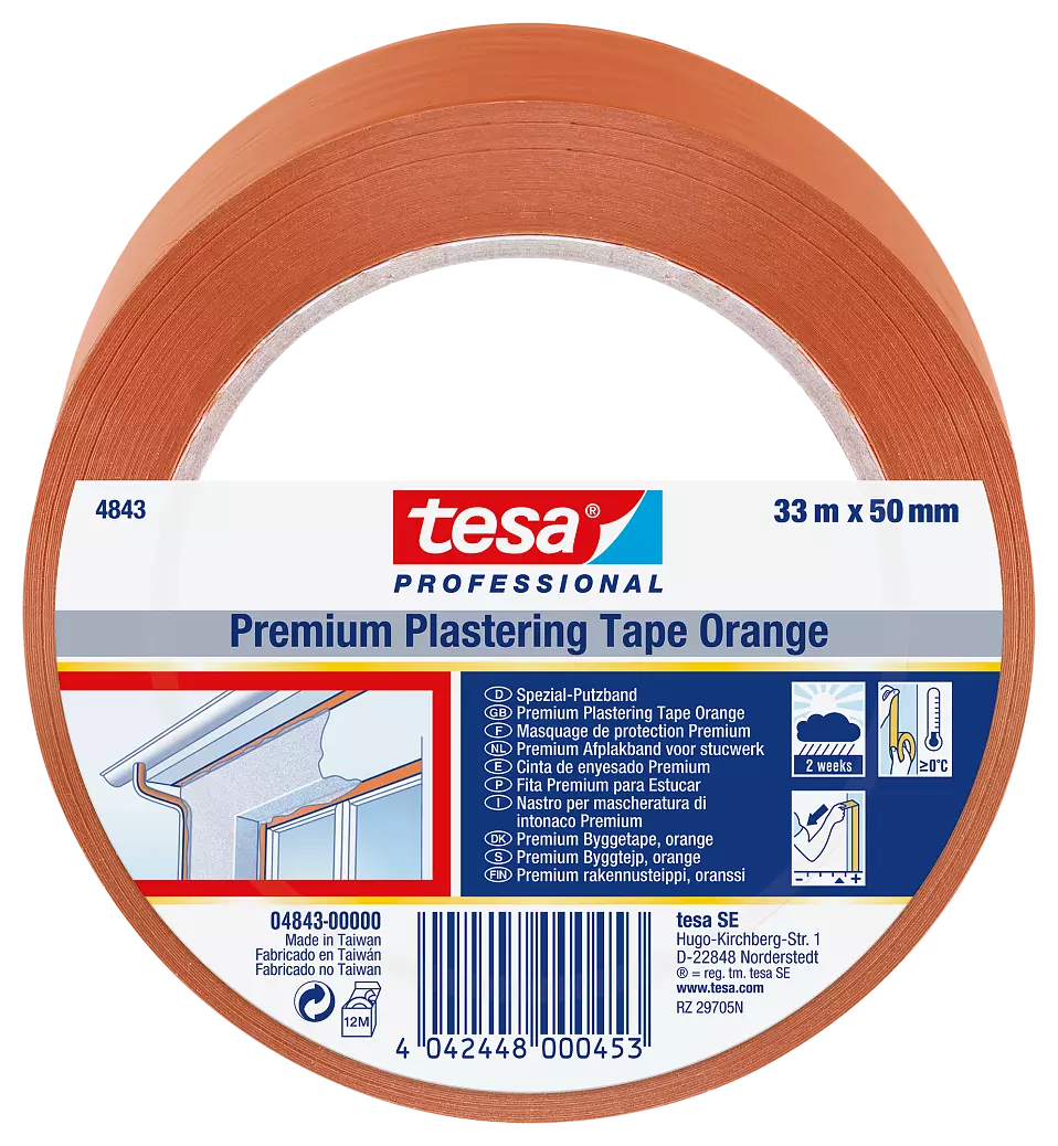 Páska maskovací PVC Tesa 4843 50 mm/33 m