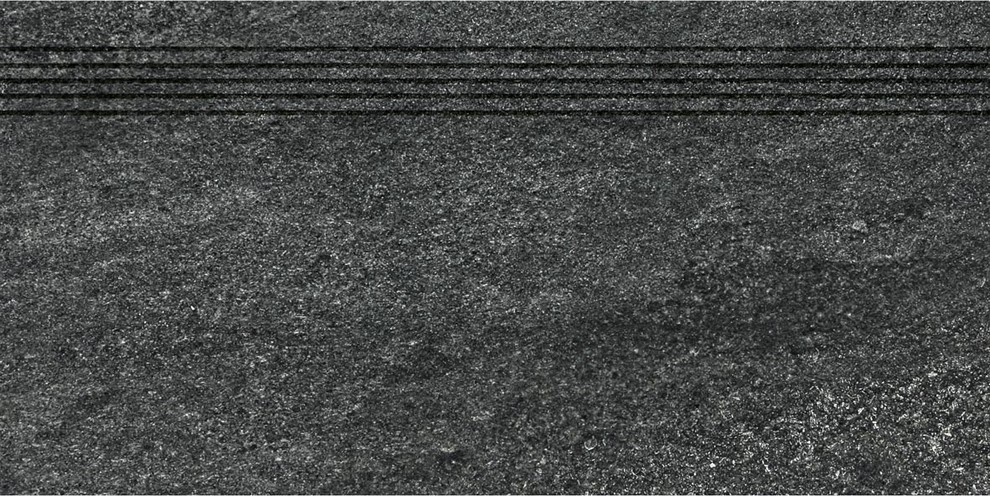 Schodovka Rako QUARZIT 30×60 cm černá DCVSE739