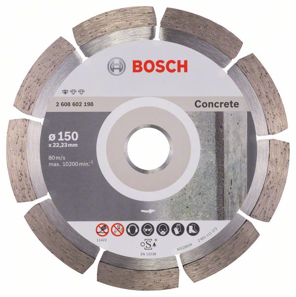 Kotouč DIA Bosch Standard for Concrete 150×22,23×2×10 mm