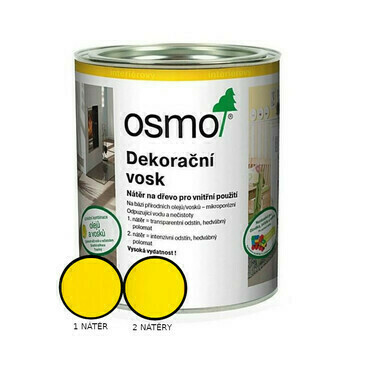 Vosk dekorační Osmo 3105 intenzivní žlutý RAL 1021 0,375 l