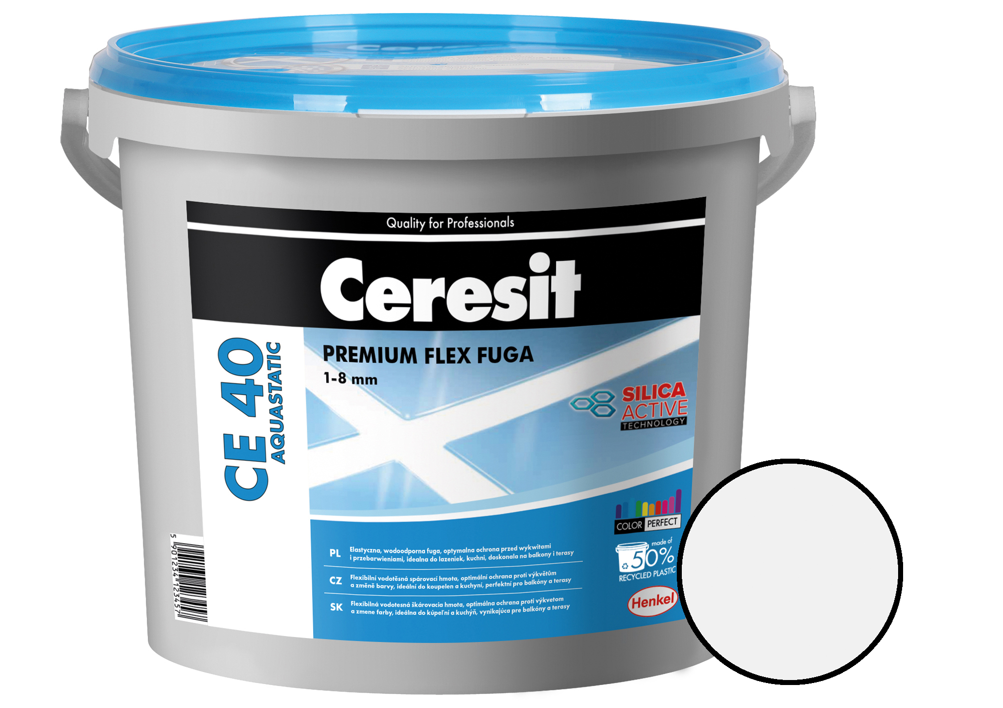 Hmota spárovací Ceresit CE 40 Aquastatic bílá 5 kg
