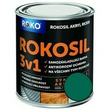 Barva samozákladující Rokosil akryl 3v1 RK 300 zelená tm. 0,6 l