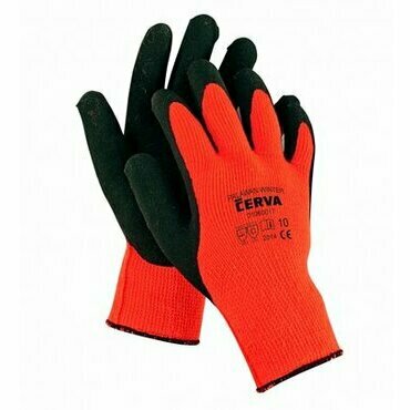 Rukavice zateplené Cerva Palawan Winter oranžová/černá 10