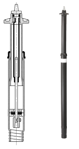Souprava zemní teleskopická Hawle 3/4"-2" 1,8–2,5 m pro domovní přípojky se šroubovým napojením