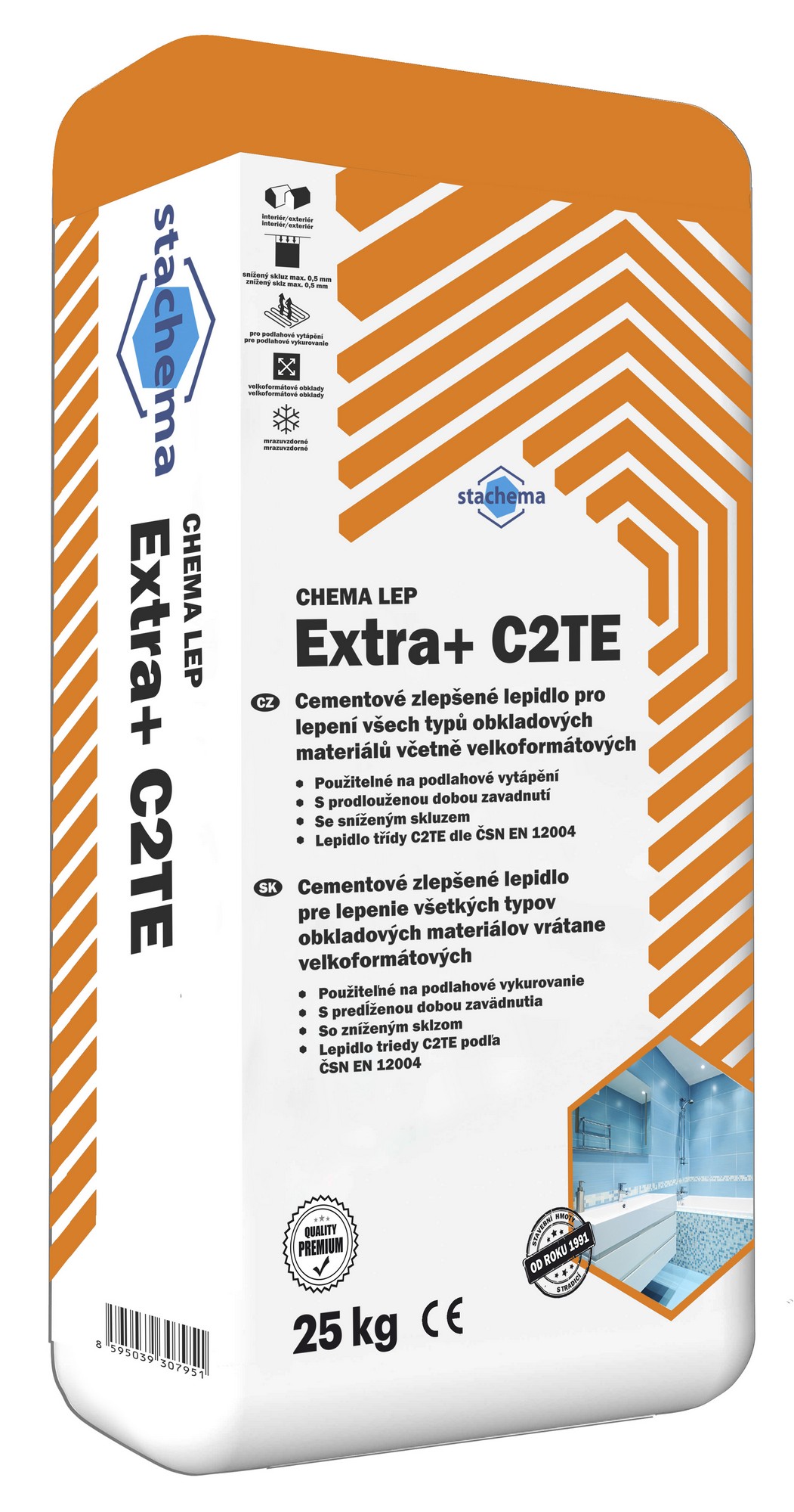 Lepidlo cementové Stachema CHEMA LEP Extra+ C2TE 25 kg