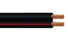 Kabel SMYp/V03VH-H, CYH/2x1, černá-rudá