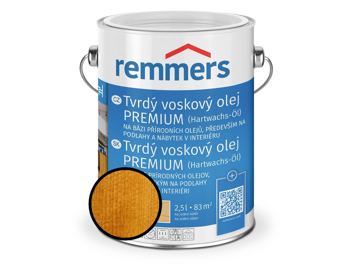 Olej tvrdý voskový Remmers Premium 1353 kiefer 2,5 l
