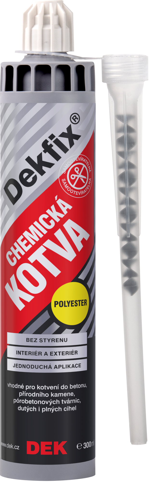 Kotva chemická polyesterová DEK DEKFIX , 300 ml