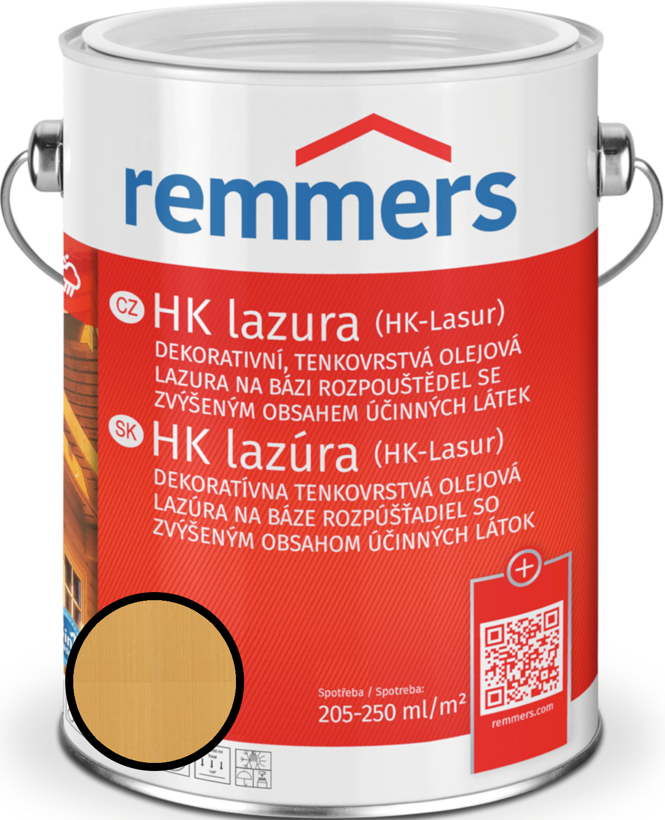 Lazura tenkovrstvá Remmers HKlazura hemlock, 2,5 l