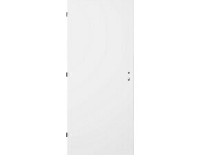 Dveře ocelové plné zateplené levé šířka 900 mm bílé