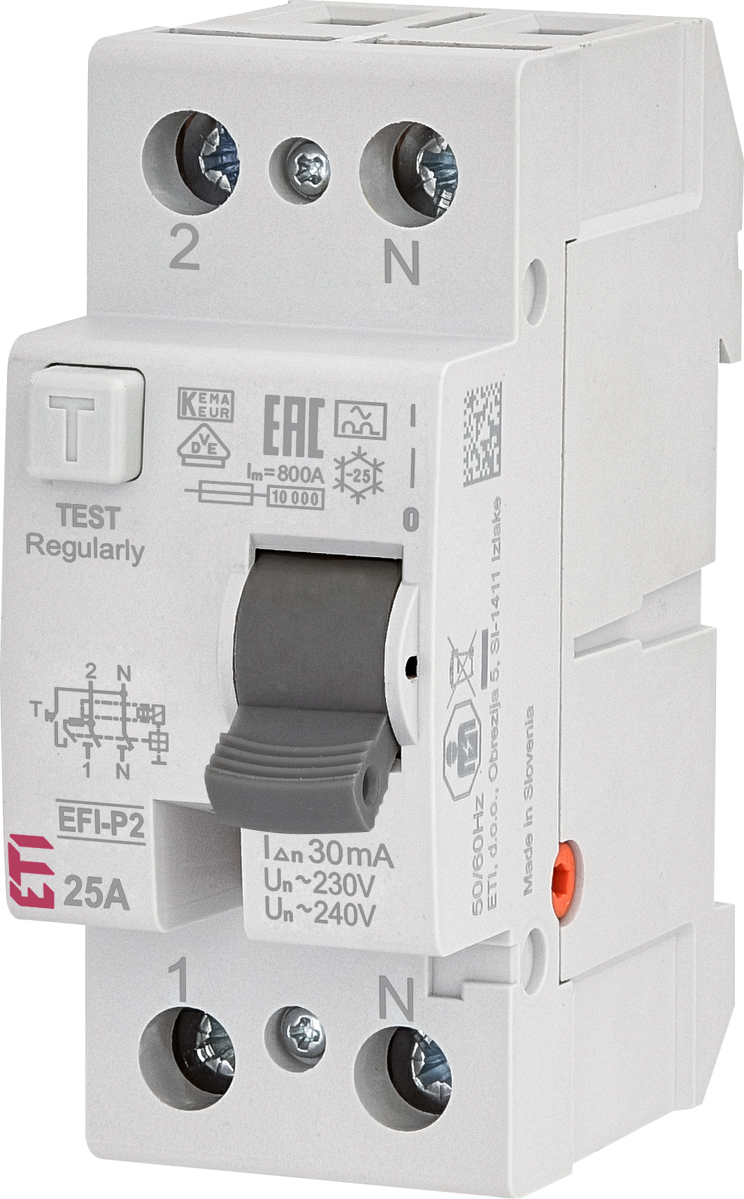 Chránič proudový ETI EFI-P2 A 25/0.03