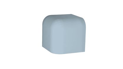 Roh vnější Rako Color Two 2,4×2,4 cm světle modrámatná GTVR4003