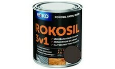 Barva samozákladující Rokosil akryl 3v1 RK 300 hnědá kaš. 0,6 l