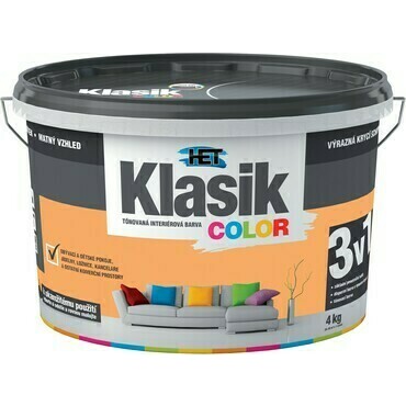 Malba interiérová HET Klasik Color meruňkový, 4 kg