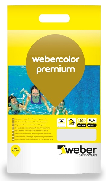 Hmota spárovací webercolor premium 5 kg bílá