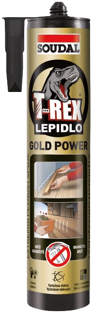 Lepidlo montážní Soudal T-REX GOLD POWER 290 ml