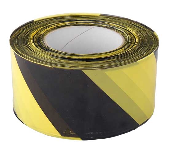 Páska výstražná 70 mm/500 m žluto-černá