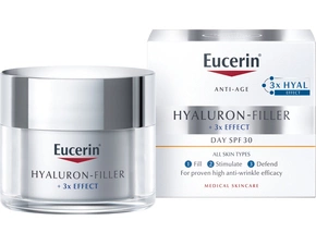 Denní krém pro suchou pleť Hyaluron-Filler + 3× Effect SPF30 50 ml