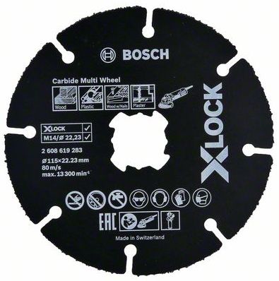 Kotouč řezný Bosch Carbide Multi Wheel X-LOCK 115×1 mm