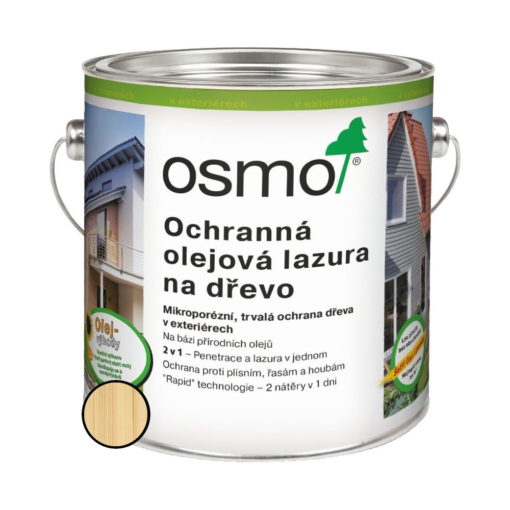 Lazura olejová ochranná Osmo 701 bezbarvá 2,5 l