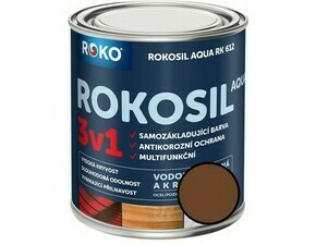 Barva samozákladující Rokosil Aqua 3v1 RK 612 hnědá, 0,6 l