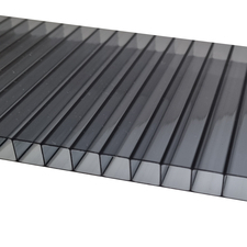 Deska polykarbonátová dutinková MULTICLEAR 10 BOX 2 WALL 2UV antracit 2100×6000 mm