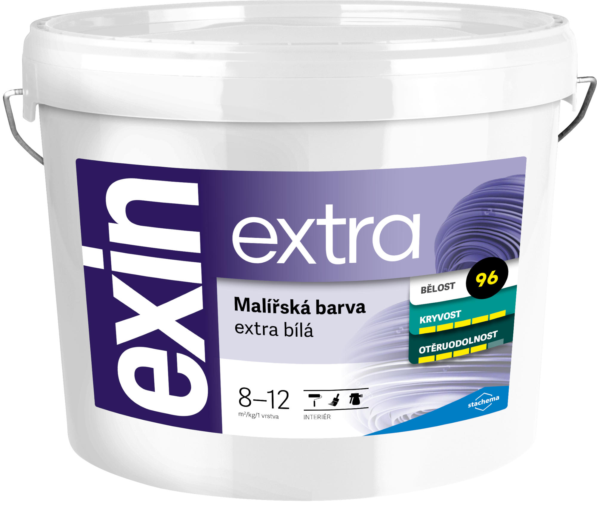 Malba interiérová Stachema Exin Extra bílá, 7 kg