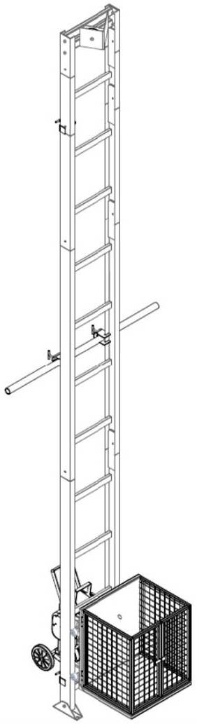 Výtah žebříkový svislý Camac Minor Escalera 150 20 m