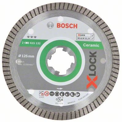 Kotouč DIA Bosch Best for Ceram EC T X-L 125×22,23×1,4×7 mm