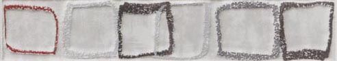 Listela Rako Concept 4,5×25 cm světle šedá Monopoli WLAH5012