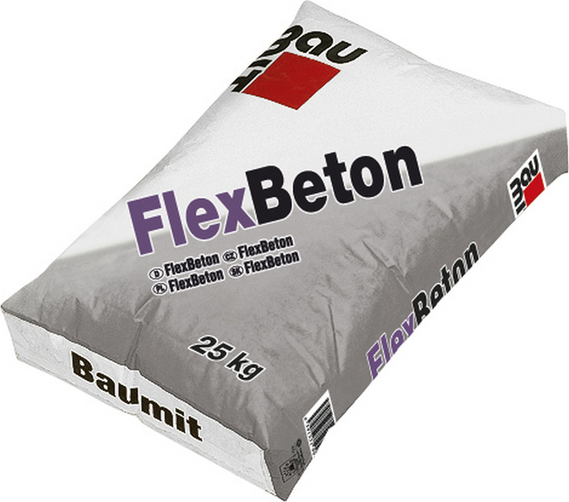 Potěr spádový Baumit FlexBeton vyztužený vlákny 25 kg