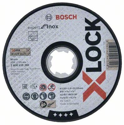 Kotouč řezný Bosch Expert for Inox X-LOCK 125×1,6 mm