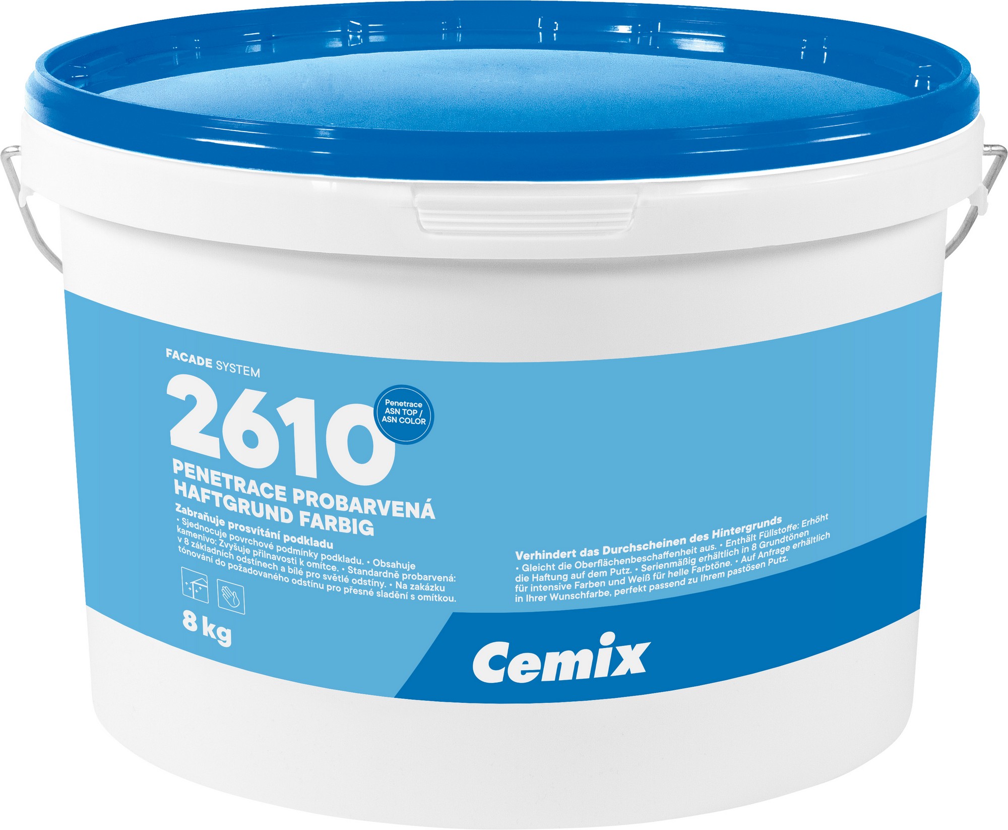 Penetrace probarvená Cemix 2610 modrá 8 kg