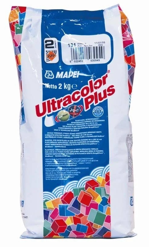 Hmota spárovací Mapei Ultracolor Plus 103 měsíční bílá 2 kg