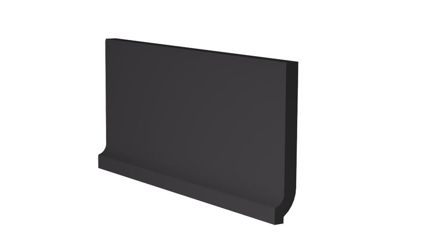 Sokl s požlábkem Rako Taurus Color 8×20 cm černá TSPF6019