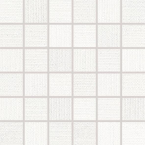 Mozaika Rako Next 5×5 cm (set 30×30 cm) světle šedá WDM05500