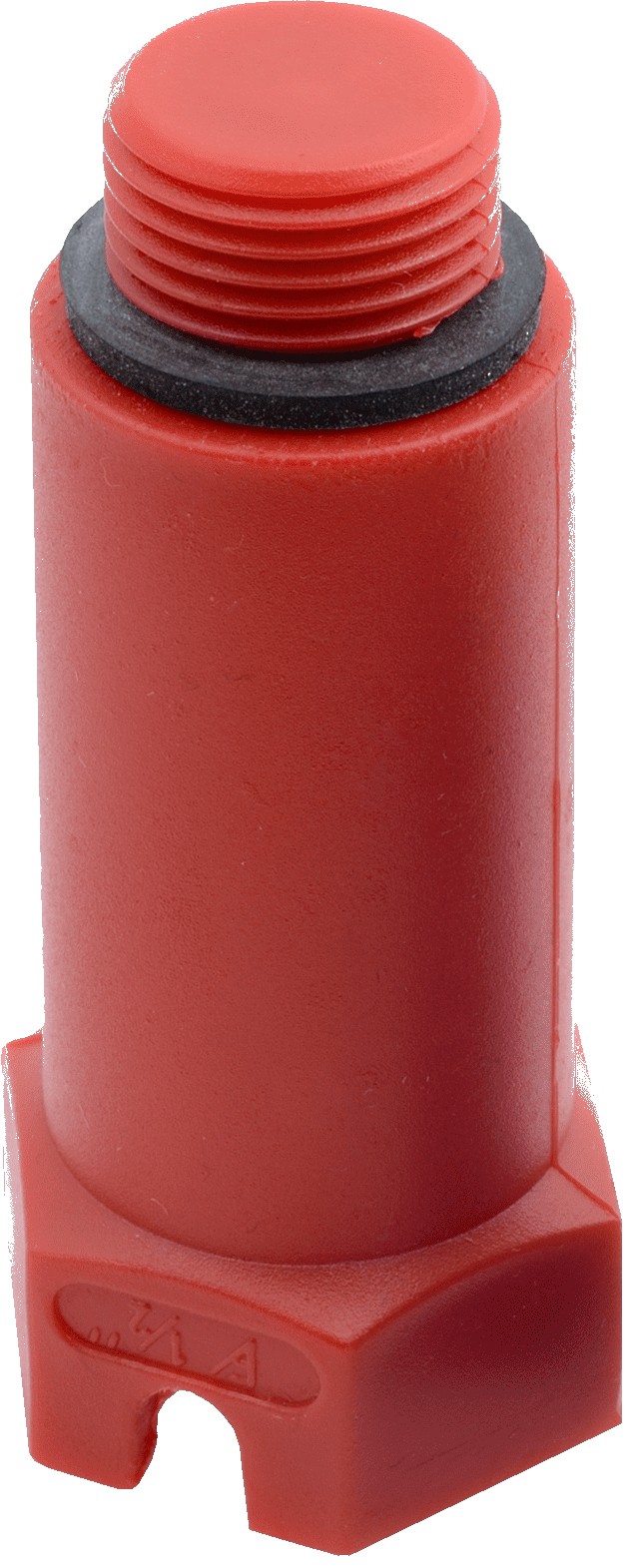 Zátka montážní PP-R dlouhá 1/2" červená