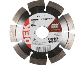 Kotouč řezný DIA DEK LASER RED 115×22,23 mm