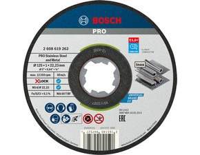 Řezný kotouč Bosch Standard for Inox X-LOCK 125×1 mm 10 ks