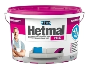 Malba interiérová HET Hetmal Plus bílá, 7+1 kg