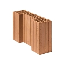 Broušená cihla POROTHERM 44 1/2 K Profi DRYFIX P10 poloviční, koncová 125×440×249 mm