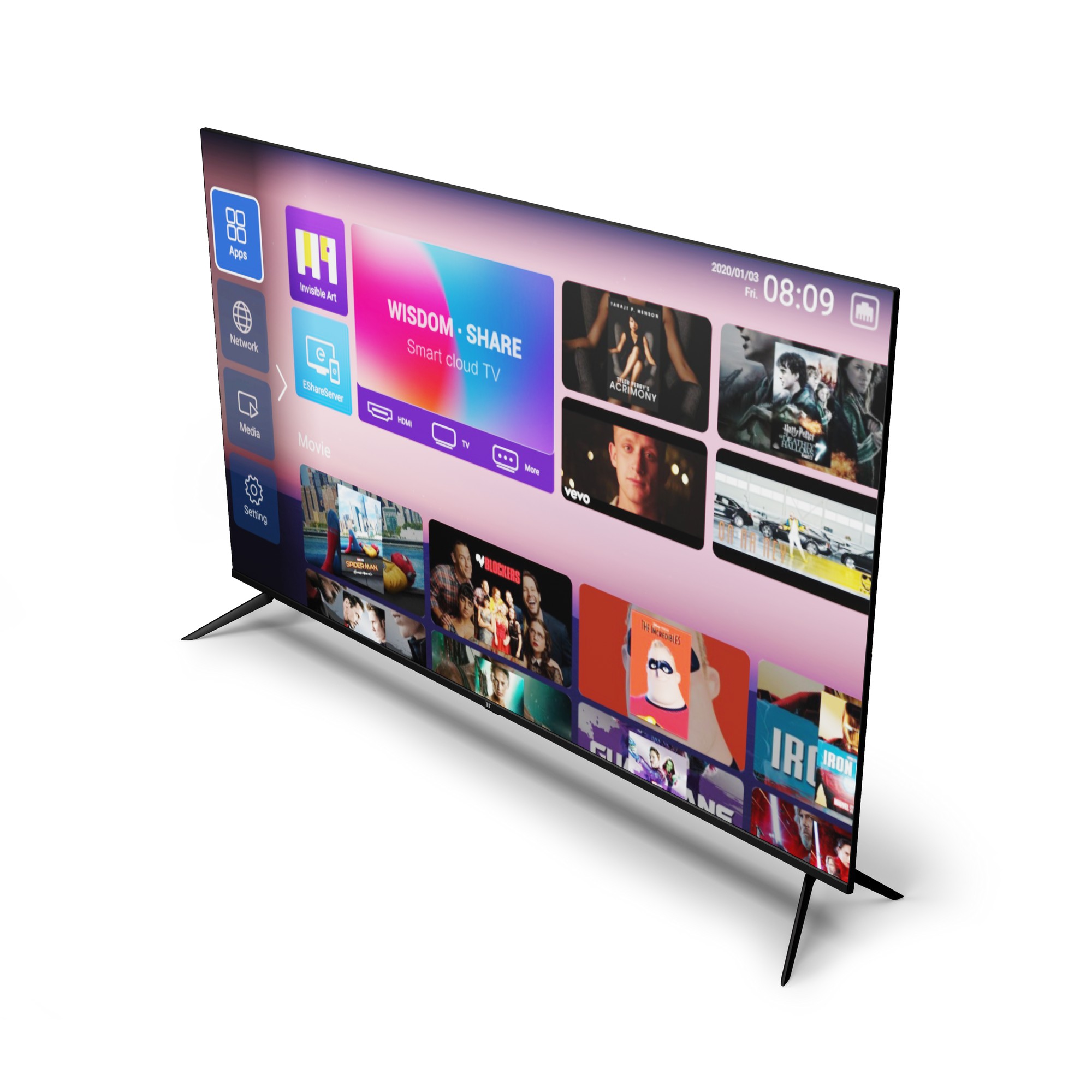 Televize Tesla Smart UHD TV 55 139 cm