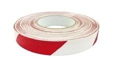 Páska protiskluzová 25 mm/18,3 m červeno-bílá