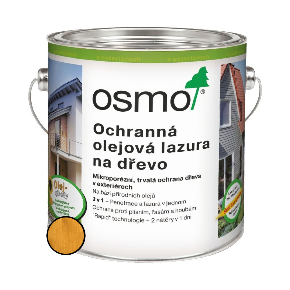 Lazura olejová ochranná Osmo 732 dub světlý 2,5 l