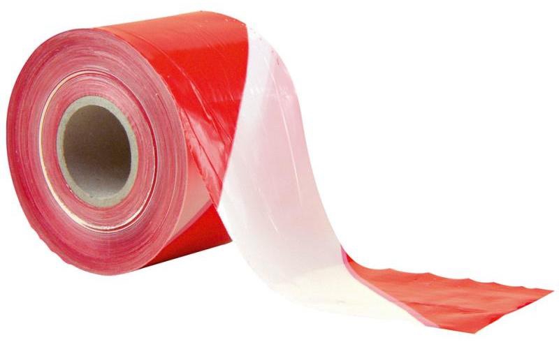 Páska výstražná 80 mm/250 m červeno-bílá