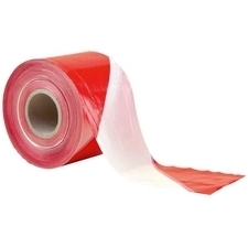 Páska výstražná červeno-bílá 80 mm × 250 m
