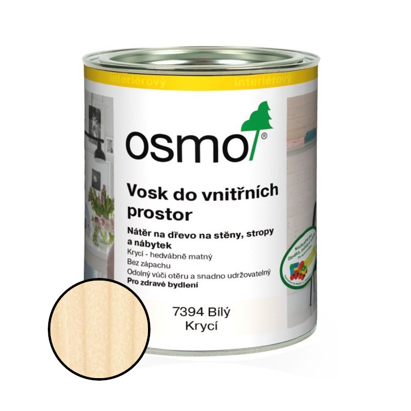 Vosk  Osmo 7394 krycí bílý 0,75 l